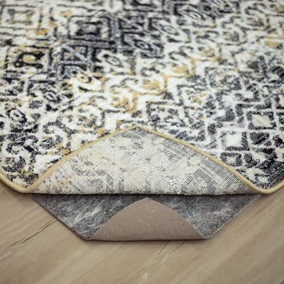2' x 8' Non Slip Rug Pad Gripper 3/8 Thick Dual Surface Felt + Rubber Gripper...