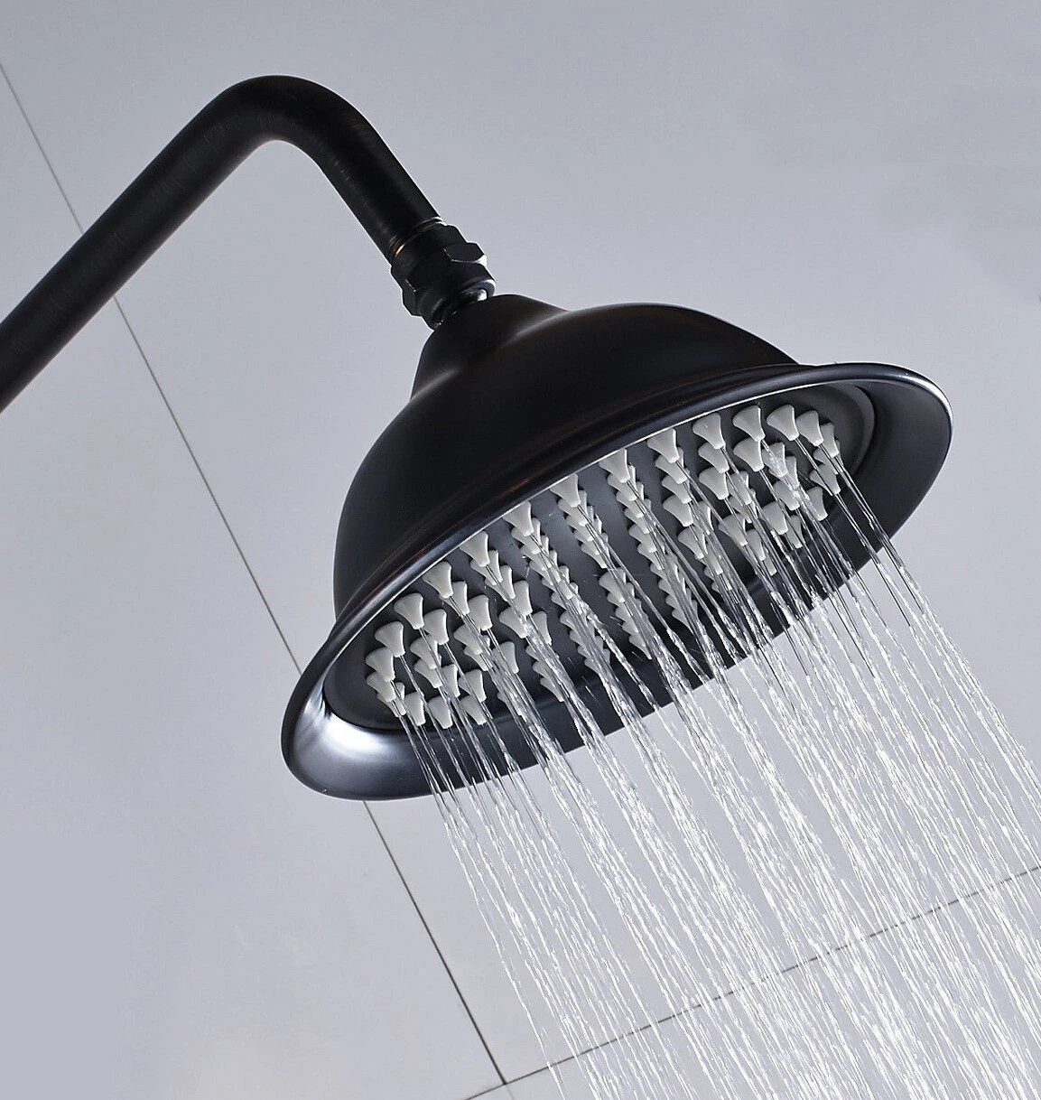 Oil Rubbed Bronze Shower Head Round 8 Inch Rainfall Shower Head