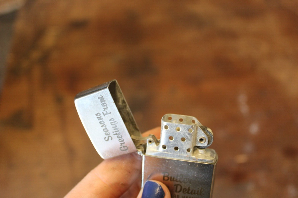 Vintage Butler, PA Auto Detail Season's Greetings Christmas Lighter
