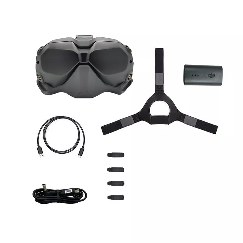 DJI FPV Goggles V2 for Drone Racing Immersive Experience, Supports up to  110 minutes of flight Black (Renewed)