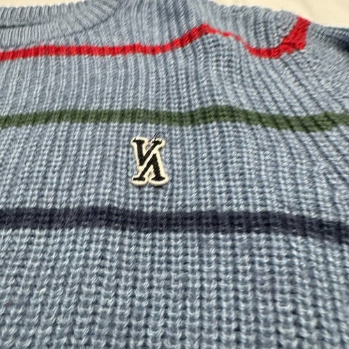 RCVA Boy's Yalla Stripe Sweater Size 5/6 Crew Long Sleeve Pullover Wool Blend - Picture 5 of 8