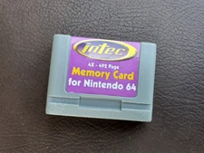 Intec 4X-492 page memory card for Nintendo 64
