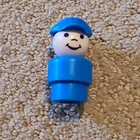 Fisher-Price Little People Blue Boy Figure Vintage Toy 1963-1996