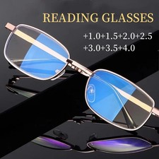 Metal Reading Glasses Anti Blue Light Frame Men Women Anti High-definition Presb