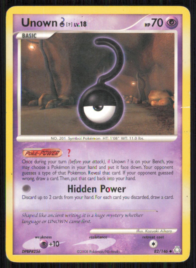 Unown [?] 82/146 Uncommon Legends Awakened Pokemon Lightly Played