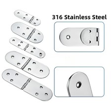 316 Stainless Steel Marine Hinge with Oval Shape for Yacht and Boat Cabinets