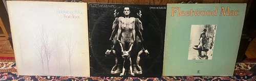 3 LP lot of early 70's Fleetwood Mac Reprise VG+ vinyl, rough sleeves rock!