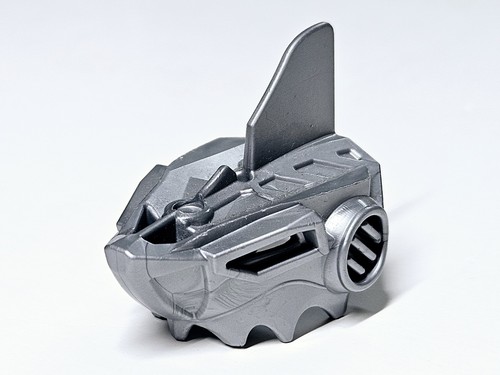 Lego Hero Factory Mask Robotic Shark Jawblade Flat Silver Part 98582 Set 6216