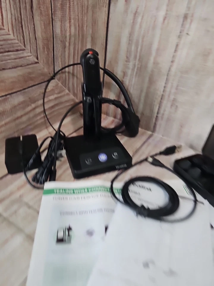 Wireless Single Ear Office Headset Noise Canceling Microphone 7hr Talk Time - Image 3 of 4