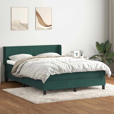 Boxspringbett mit Matratze Bettgestell Polsterbett Lattenrost Bett Samt vidaXL