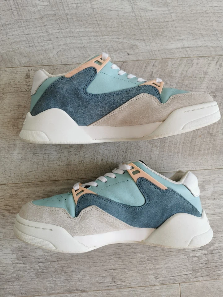 Women's Lacoste Court Slam 120 Suede Mix Chunky Trainers UK 6 EU 39.5 - Image 4 of 4