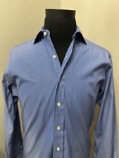 Polo Ralph Lauren Dress Shirt Mens 16 Blue Stripe Regent Classic Fit Button Down