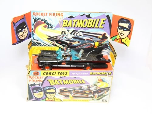 Corgi 267 Batmobile In Original Box - Excellent Vintage 1960s Model Lot 2