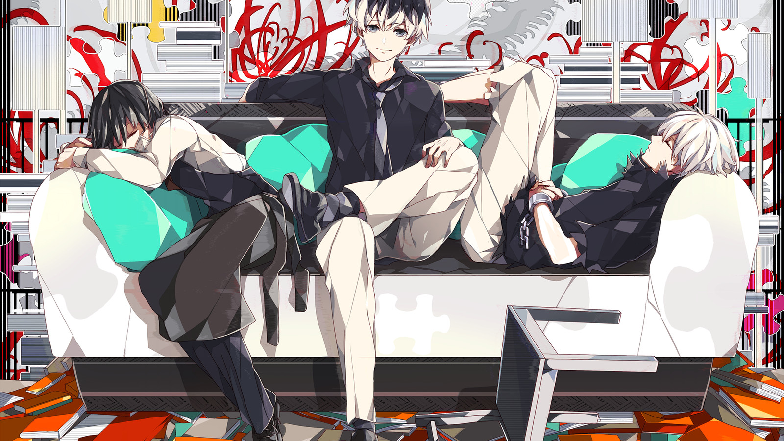 S Boys Tokyo Ghoul Closed Playmat Gaming Mat Desk