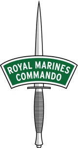 Royal Marines Commando Royal Navy Badge Logo Self Adhesive Vinyl Sticker Decal