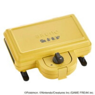 BRUNO Pokemon Hot Sandwich Maker Pikachu Double Yellow BOE132-YE 100V Japan
