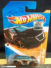 2011 HOT WHEELS #80 -5 ULTRA RAGE BLK FTE 💰😍 FACT SEAL CARD