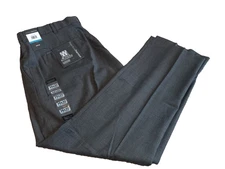 NEW Perry Ellis Portfolio Wrinkle-Free Wool Gray Dress Pants Men's 36x30 NWT