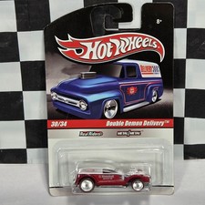 Hot Wheels 2010 Slick Rides Delivery #30 Double Demon Delivery Red Kendall / A20