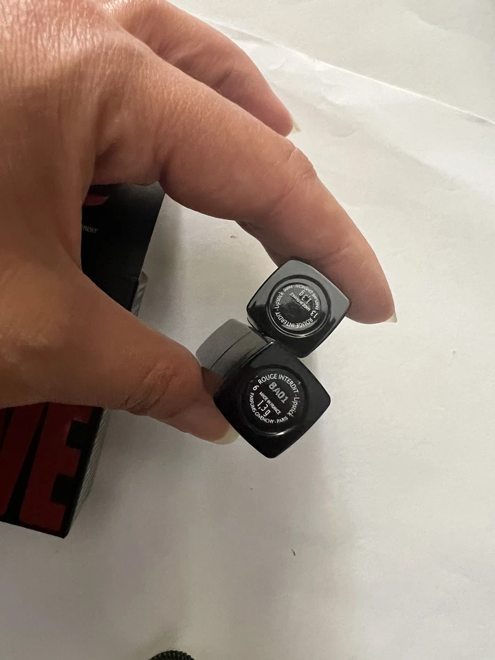 GIVENCHY My Mini Magic Lip Duo 1.3g*2 Rose Nocturne 6 rouge Interdit 13 NIB - Image 3 of 4