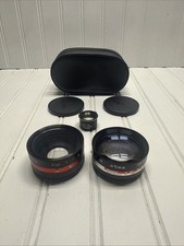 Petri Aux Camera Lens Wide Angle  Telephoto for 1:1.8 45mm with Case  Caps