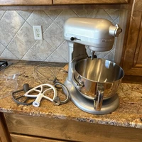KitchenAid Pro 600 KP26M1XNP 6 Qt 575W Stand Mixer Bowl Attachments Nickel Pearl