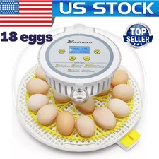 18 Egg Poultry Incubator for Hatching Chick Automatic Turning Egg Incubator US