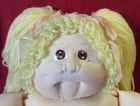 1984 Cabbage Patch Soft Sculpture The Little People Doll Blonde Hair Brown Eyes