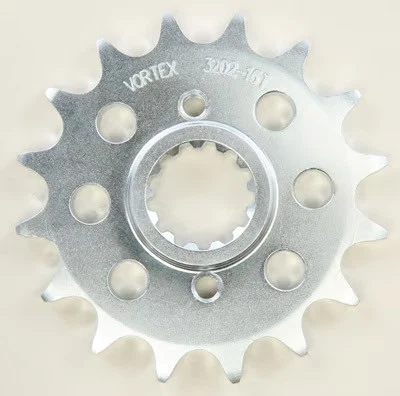 PIÑÓN DELANTERO VORTEX C/S ACERO 16T Se adapta a: Kawasaki EX250F Ninja 250R, EX500 Ninja Foto 2 de 4