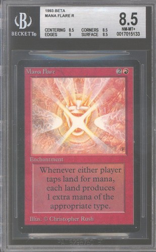 Magic MTG Beta Mana Flare BGS 8.5 (8.5, 8.5, 9, 8.5) NEAR MINT NM