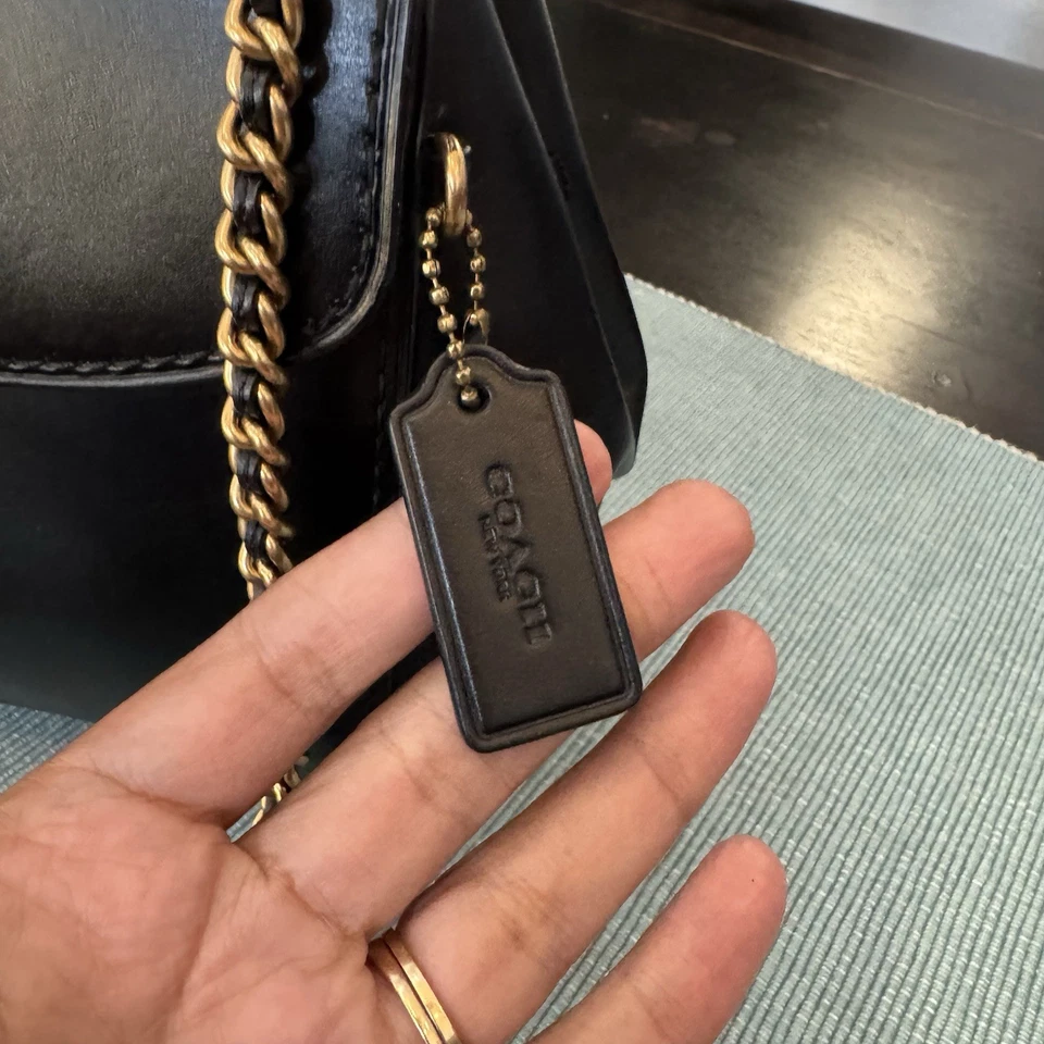 Кожаный мини-рюкзак Coach Parker с откидным верхом - Изображение 4 из 4