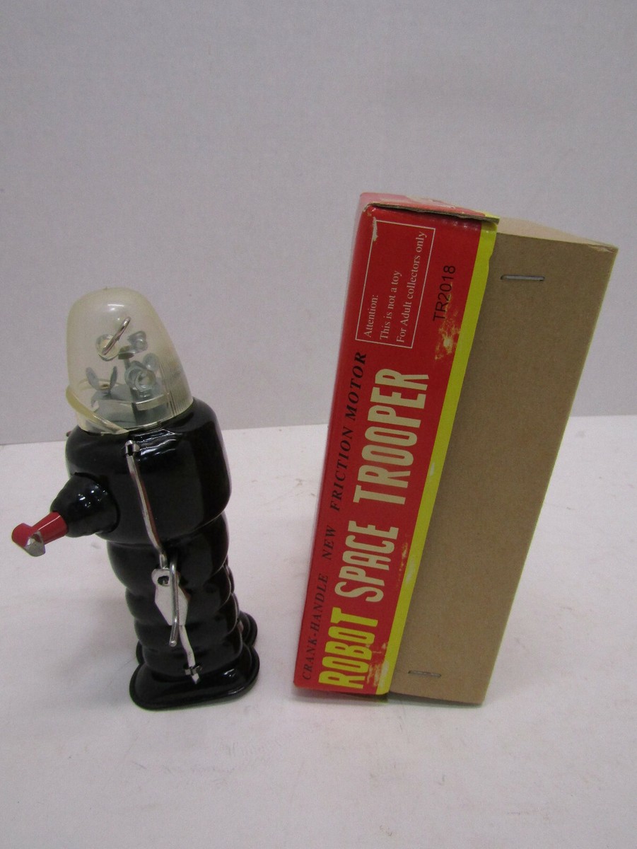 ROBOT SPACE TROOPER 限定版2000 Mike Company - Robot Space Trooper Tin Toy Wind Up Made in