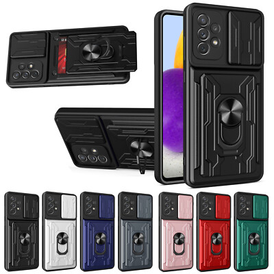#ad #ad For Samsung A71 A50 A12 A20 A22 A53 Card Holder Stand Camera Portector Case $9.56