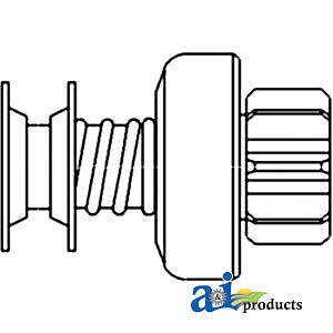 A&I A-1909771 Starter Drive with Extended Shaft Compatible with 1909771