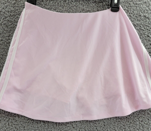 adidas Elastic Waistband 3-Stripe Skort Big Girls XL Clear Pink/White Pull On - Picture 7 of 11