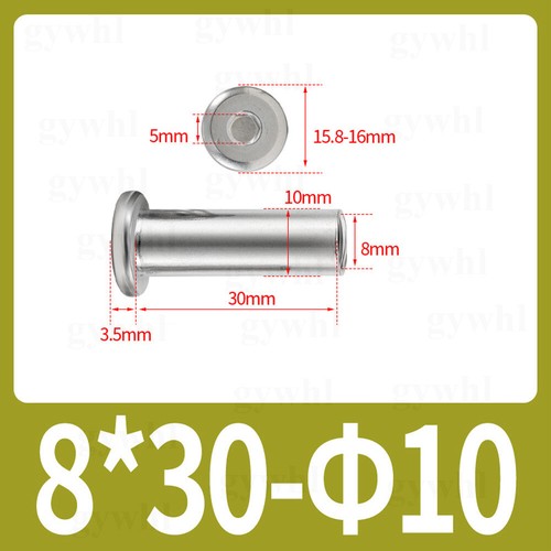 Stainless Steel A2 Sleeve Nuts M2-M10 Flat Head Hexagon Socket Furniture Nut Cap - Picture 131 of 151