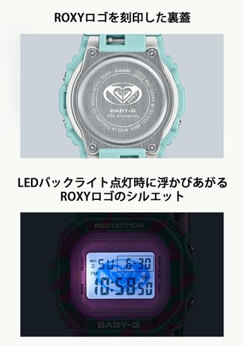 CASIO Baby-G BGD-565RX-2JR ROXY Collab Biomass Plastic Green Pink Japan New - Picture 6 of 7