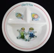 VTG IMPORTS INC YUM-EE-YUM CHILDS DIVIDED PLATE c