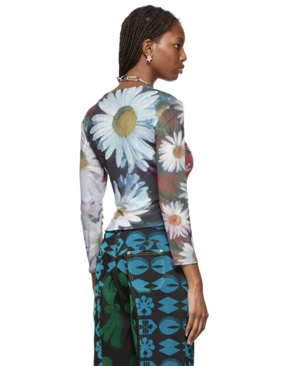 Chopova Lowena Floral-print Cardigan Small | eBay