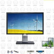 Dell 22 inch HD LCD Monitor w stand cables GRADE B | Model may vary