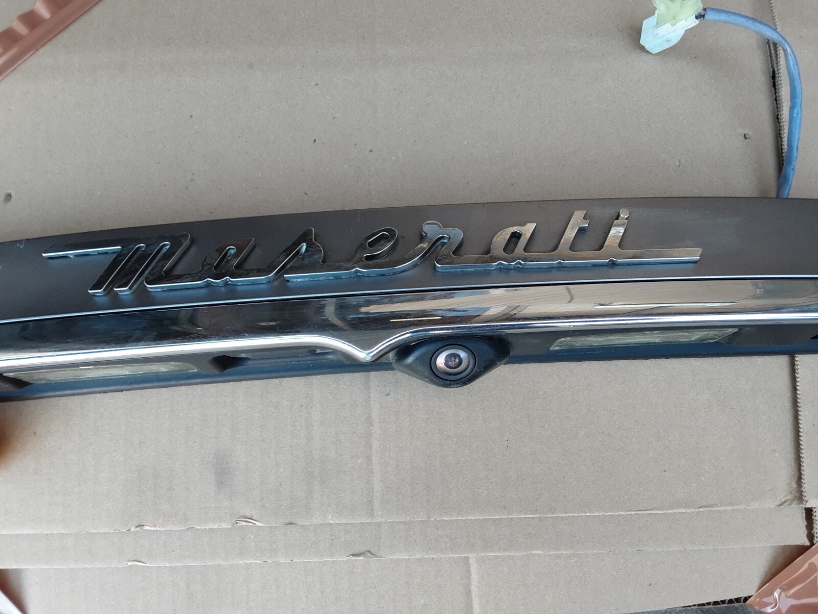 2014-17 Maserati Ghibli M157 rear trunk trim molding camera OEM