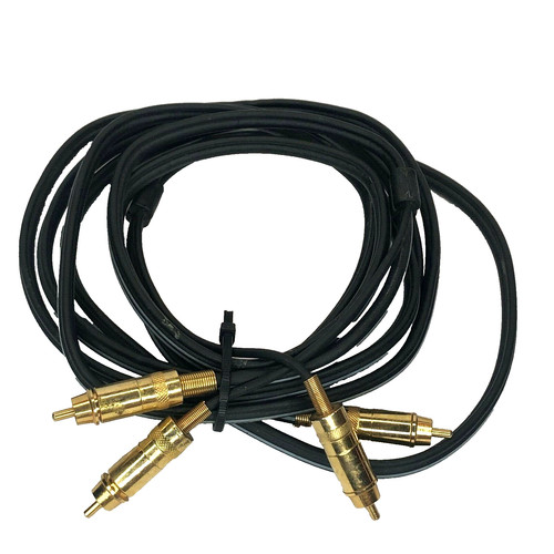 2 RCA to 2 RCA Male Gold Plated Plugs 10 Ft Stereo Audio Patch Cable L/R Cord