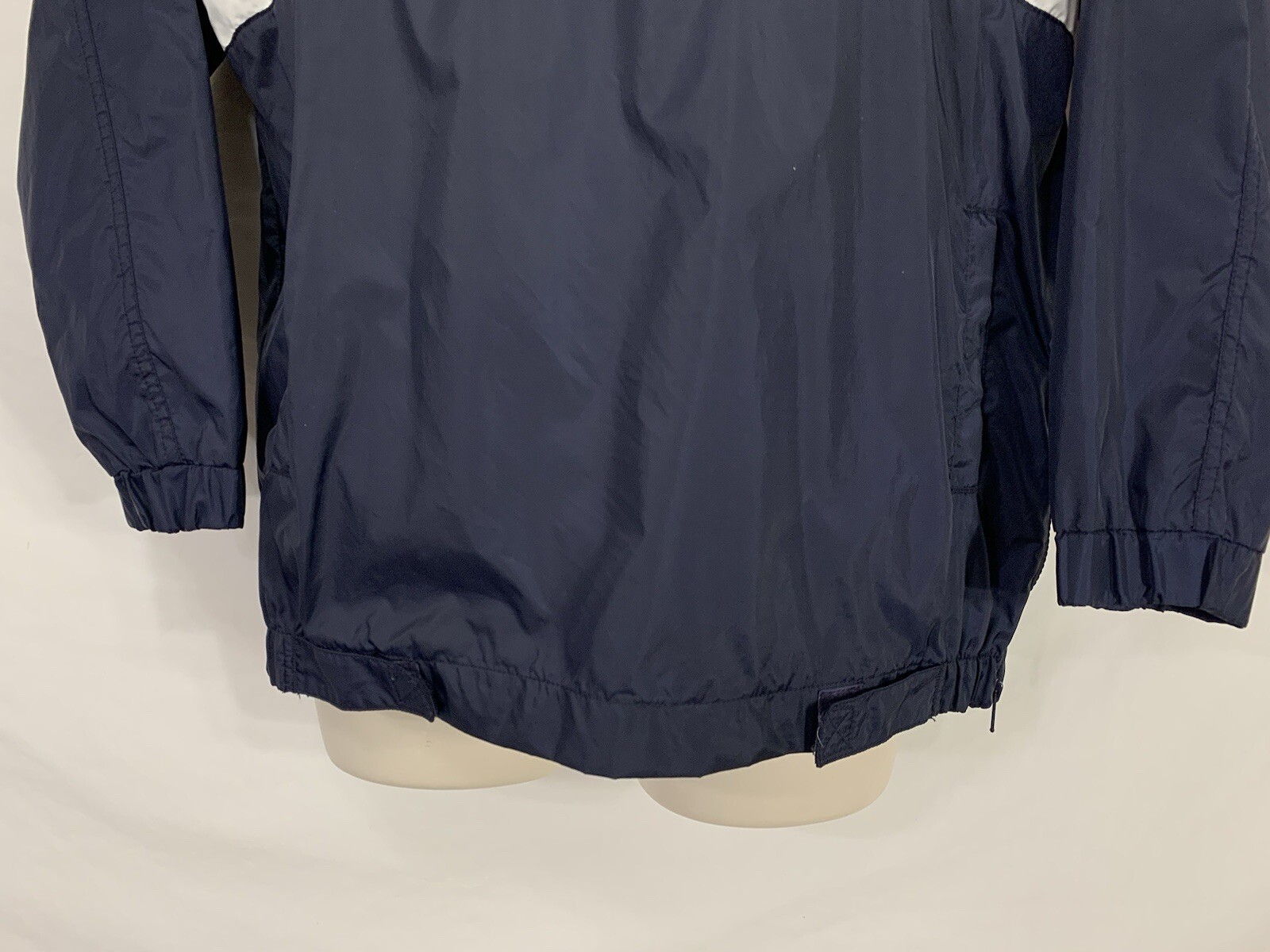 Giacca a vento vintage FILA ~ uomo L ~ pullover blu navy rosso bianco nylon