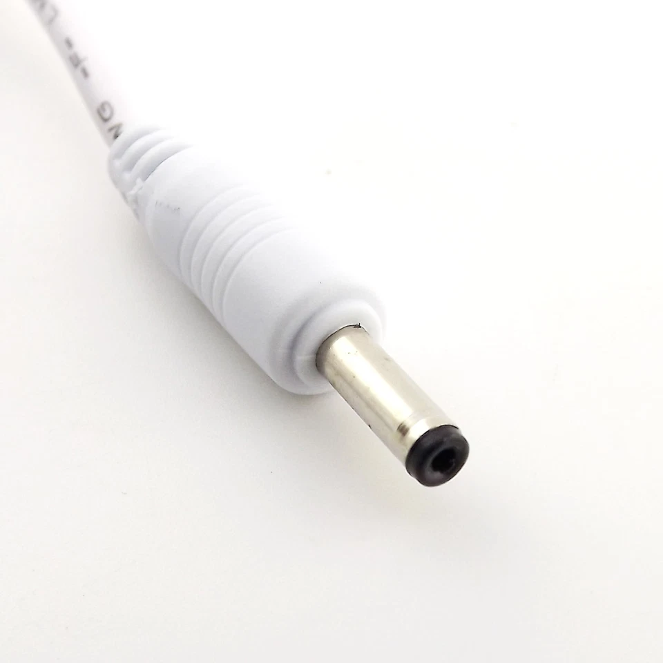 1x CCTV DC Powder 3.5mm x 1.35mm Male to Female Adapter Connector Cable White 5m - Image 4 of 4