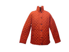 Jessica Graaf Red Quilted Padded Coat Zip Up Jacket Ladies Size 14 Medium M New