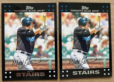 MATT STAIRS x (2) 2007 Topps Update base & Red Back #UH119 TORONTO BLUE JAYS