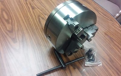 10'' 3-JAW SELF-CENTERING LATHE CHUCK 2pcs jaws 2-1/4''-8 Finished adaptor