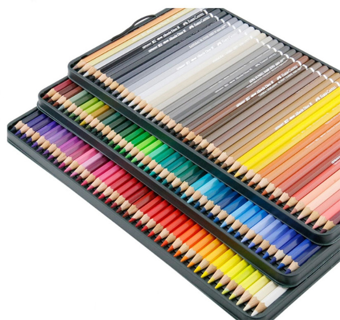 NEW 120 Faber-Castell Polychromos Artist Colour Coloured Pencils Tin Set  Case