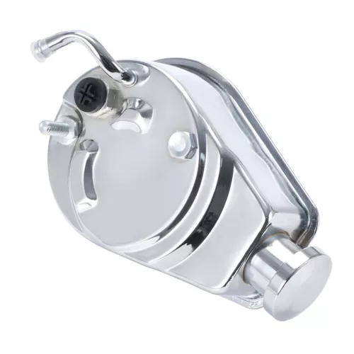 Saginaw Power Steering Pump Chrome Keyway Style Chevy Ford GM Chrysler P Series - Picture 2 of 11