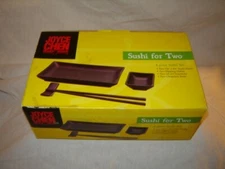NIB Joyce Chen Sushi For Two 8 Piece Sushi Set Black New in Box